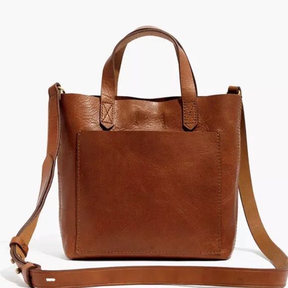 Madewell Handbags - Madewell The Small Transport Crossbody English Saddle Leather
